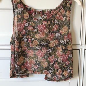 Floral tank top